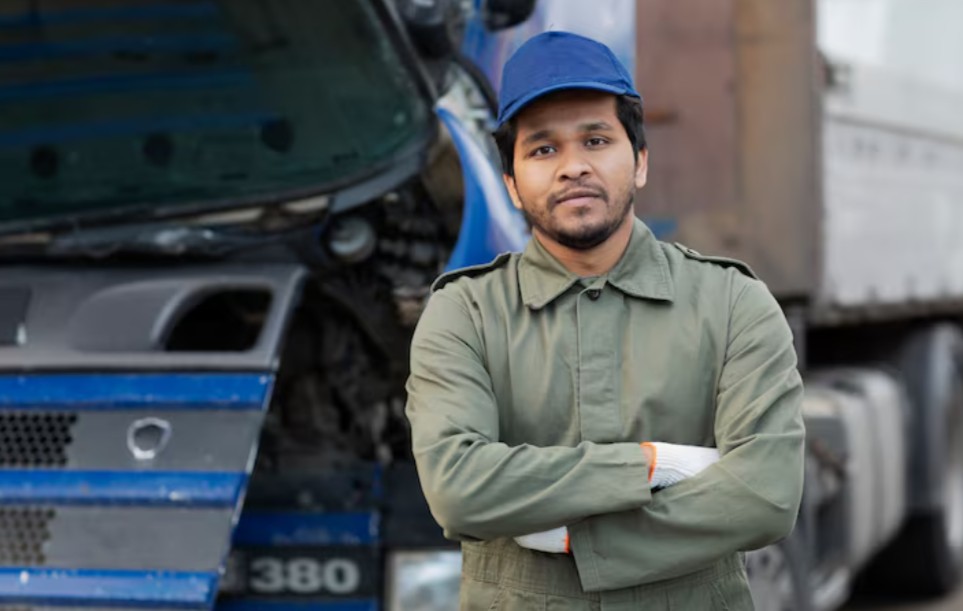 Logistics Truck on the Road